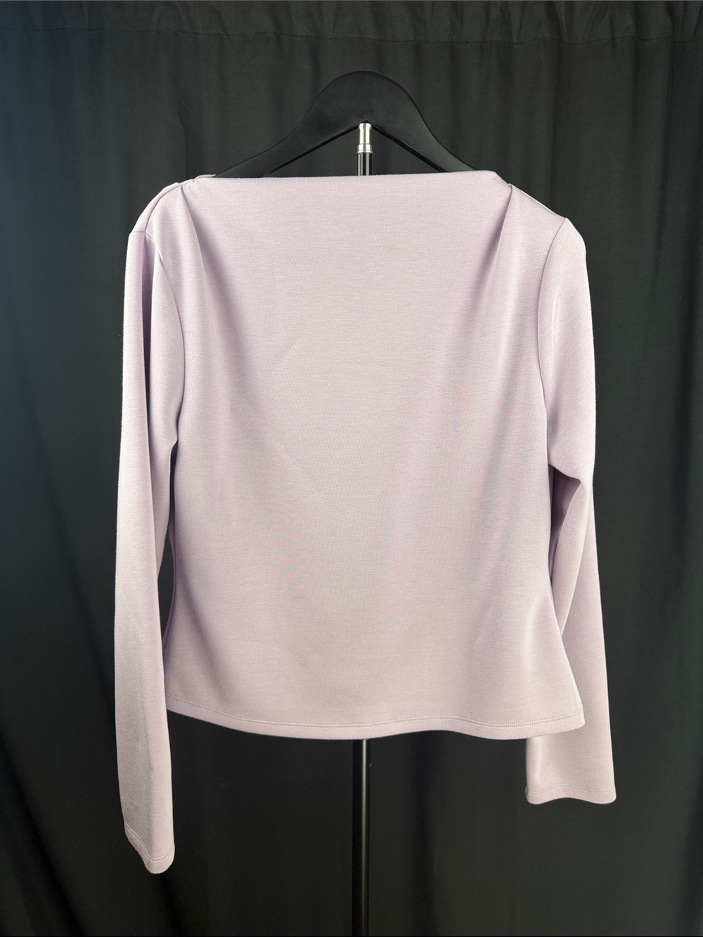 Banana Republic Lavender Soft Touch Boat Neck Stretch Top Size L